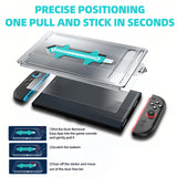 Geekria Tempered Glass Screen Protector Compatible with Nintendo Switch 2 (2025) with Alignment Frame Transparent HD Clear, Anti-Scratch & Fingerprint