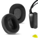 Geekria Comfort Protein Leather and Velour Replacement Ear Pads for SteelSeries Arctis 1/ 3/ 5/ 7/ 7+/ 7P/ 7P+/ 7X/ 7X+/ 9/ 9X/ Pro/ Prime Headphones Ear Cushions (Black)