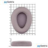 Geekria QuickFit Replacement Ear Pads Compatible with JLab JBuds Lux ANC Wireless Headphones, Ear Cushions, Repair Parts (Mauve)