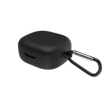 Geekria Silicone Case Cover Compatible with JBL Wave 300TWS True Wireless Earbuds, Protective Earphones Skin Cover with Keychain Hook, Charging Port Accessible, Support Wireless Charging (Black)