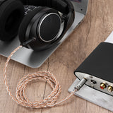 Geekria Apollo Silver-Plated Upgrade 4.4mm to 2.5mm Audio Cable Compatible with Sennheiser HD620S HD599 HD598 HD560S HD400PRO HD579 HD569 HD550 HD505, Replacement Cord (4.9 ft/1.5 m)