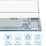 Geekria Keyboard Dust Cover, Clear Acrylic Keypads Cover for Computer Mechanical Keyboard, Compatible with RK ROYAL KLUDGE S98, AULA F99 Pro, EPOMAKER Galaxy100, Keychron Q5 Pro / Q5 Max