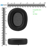 Geekria QuickFit Replacement Ear Pads for COWIN SE7, SE7 PRO Headphones Ear Cushions, Headset Earpads, Ear Cups Cover Repair Parts (Black)