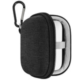 Geekria Shield Earbuds Case Compatible with Amazon Echo Buds 2nd Gen True Wireless, Replacement Hard Shell Travel Carrying Bag with Carabiner Clip (Grey)