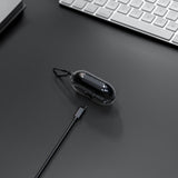 Geekria TPU Case Cover Compatible with Sony Ambien AM-TW01 True Wireless Earbuds, Earphones Skin Cover, Protective Carrying Case with Keychain Hook, Charging Port Accessible (Clear)