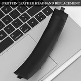 Geekria Protein Leather Headband Pad Compatible with Beyerdynamic MMX100, MMX150, MMX200 Pro Headphones, Replacement Band Repair Part (Black)