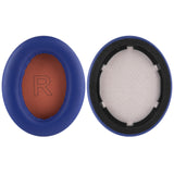 Geekria QuickFit Replacement Ear Pads Compatible with Anker Soundcore Life Q10, Q10, Life 2 NEO BT Headphones, Ear Cushions (Blue / Orange)