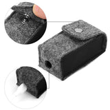 Geekria Felt Case Cover Compatible with Huawei, Sony WF-C700, Beats Solo buds, JBL Vibe Buds, Protective Earphones Skin with Keychain Hook, Charging Port Accessible (Dark Gray)