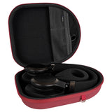 Geekria Shield Headphones Case Compatible with JBL TUNE 760NC, TUNE 750NC, TUNE 720BT, Live 770NC, Replacement Hard Shell Travel Carrying Bag with Cable Storage (Red)