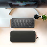 Geekria Keyboard Travel Carrying Pouch, Compatible with Logitech MX Keys Mini / Pebble Keys 2 K380s / Keys-to-GO 2, Apple Magic Keyboard MXCL3LL/A, MXCK3LL/A, Keychron B1 Pro (Black)