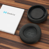 Geekria Comfort Mesh Fabric Replacement Ear Pads Compatible with Corsair Virtuoso MAX/ Virtuoso PRO Wireless Headphones Ear Cushions, Repair Parts (Titanium)