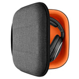 Geekria Shield Headphones Case Compatible with Sennheiser HD400PRO/HD 560S/HD598/HD 599SE/HD280PRO/HD 600, Replacement Hard Shell Travel Carrying Bag with Cable Storage (Dark Grey)