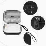 Geekria Audio Interface Carrying Case, Compatible with Teenage Engineering TP-7, EVA Hard Shell Portable Travel Bag (Dark Gray)