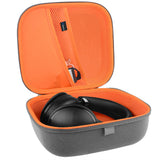 Geekria Shield Headphones Case Compatible with Audio-Technica ATH-M50X, ATH-GDL3 Case, Replacement Hard Shell Travel Carrying Bag with with Cable Storage (Microfiber Grey)