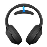 Geekria Protein Leather Headband Pad Compatible with Sony WH-1000XM2/ MDR-1000X Headphones, Replacement Band Repair Part (Black)