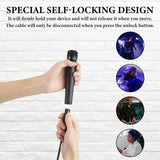 Geekria for Creators 6.35MM (1/4 Inch) to XLR Female Microphone Cable 10 ft / 3 M, Compatible with Shure MV7X, SM57, SM7B, PGA48-QTR, PGA58-QTR, BETA 58A Balanced Mic Cord (Black)