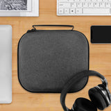 Geekria Shield Headphones Case Compatible with Skullcandy Crusher ANC 2, Hesh Evo, Hesh 2, Hesh 3 Headphones, Replacement Hard Shell Travel Carrying Bag with Cable Storage (Dark Grey)