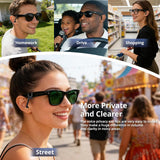 Geekria Sound-Enhancing Audio Tubes Compatible with Ray-Ban Meta Gen1/Gen2 Glasses/Oakley HSTN, Smart Glasses Directional Sound Guide Accessories, Clip-On Sound Amplifier (1-Pair)