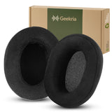 Geekria Comfort Microfiber Replacement Ear Pads Compatible with Audio-Technica ATH-M50, M50X, M50S, M50cwh, M50xBT2, ATH-M45/M35/M30/M20 Headphones Ear Cushions, Repair Parts (Black)