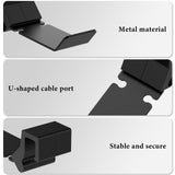 Geekria for Creators Mic Arm Headphones Hanger Clamp Mount, Headset Holder Hanger Clip Stand, Headphone Clamp-On Tube Holder for Microphone Boom Arm (Black)
