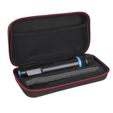 Geekria for Creators Dual Microphones Case Compatible with Bietrun SY-WXM-2, WXM02, WXM19, WXM31, Shure BLX2/PG58, Hard Shell Mic Carrying Case, Travel Protective Bag with Cable Storage (Black)