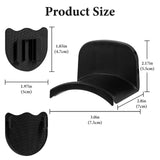 Geekria Headphone Holders for Pegboard Display, Headphone Hanger Holder Compatible with IKEA Skadis Pegboards, Hook Headset Holder Hanger for Home, Office, Electronics Organization (Black)