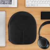 Geekria Shield Headphones Case Compatible with Anker Soundcore Q11i, Life Q20, Life Q30, Space Q45, Replacement Protective Hard Shell Travel Carrying Bag with Cable Storage (Black)
