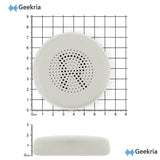 Geekria QuickFit Replacement Ear Pads Compatible with JLab Go Lux ANC Wireless Headphones, Ear Cushions, Repair Parts (Cloud White)