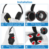 Geekria Sport Cooling Gel Replacement Ear Pads for Sony PlayStation 5 PULSE 3D PS5 Wireless Headphones Ear Cushions,Headset Earpads, Ear Cups Cover Repair Parts (Black)