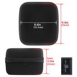 Geekria Shield Case for Large-Sized Over-Ear Headphones, Replacement Hard Shell Travel Carrying Bag with Cable Storage, Compatible with Audio-Technica, Denon, SONY Headsets (Black)