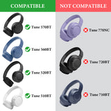 Geekria Shield Headphones Case Compatible with JBL Tune 510BT, Tune 660NC, Tune 560BT, Tune 500BT, Jr 310BT, Replacement Hard Shell Travel Carrying Bag with Cable Storage (Blue)