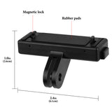 Geekria Magnetic Adapter Mount Compatible with Insta360 GO Ultra Action Camera, Metal Quick Release Adapter Accessories Suitable for Tripod, Selfie, Vlogging (Black)