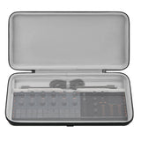 Geekria Hard Shell Travel Case Compatible with Yamaha SEQTRAK Mobile Music Ideastation, Audio Sampler Carrying Bag (Dark Gray)