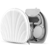 Geekria PRO Charging Headphones Case Compatible with Bose QC Ultra II/Ultra/45/35 II, 700, Hard Shell, Durable, Multi-Layer Protection Bag (White) Without Power Bank