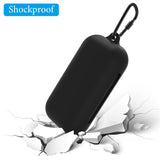 Geekria Silicone Case Cover Compatible with Soundcore by Anker AeroFit 2 Pro True Wireless Earbuds, Shockproof Anti-Slip Skin with Screw-Lock Lanyard, Charging Port Accessible (Black)