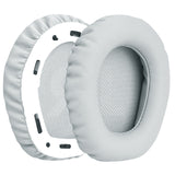 Geekria QuickFit Replacement Ear Pads for JBL Quantum 100 Headphones Ear Cushions, Repair Parts (Light Grey)