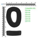 Geekria Sport Cooling-Gel Replacement Ear Pads Compatible with Sennheiser GSP 300/ 301/ 302/ 303/350/ 370 Headphones, Ear Cushions, Repair Parts (Black)