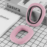 Geekria Comfort Mesh Fabric Replacement Ear Pads for Logitech Zone Vibe 100 Headphones Ear Cushions, Headset Earpads, Ear Cups Cover Repair Parts (Pink)