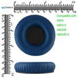 Geekria QuickFit Replacement Ear Pads Compatible with Sennheiser HD25/ 25SP/ 25Lite/ 25Plus/ 25Limited 75th Anniversary Edition Headphones, Ear Cushions with Video Guide (Blue)