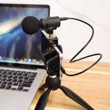 Geekria for Creators USB C to Micro USB Microphone Cable 1.6 ft / 50 CM, Compatible with Shure MV7, MV88+, MV5, MV51, MVi, Mic Cord (Black)