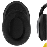 Geekria Comfort Velour Replacement Ear Pads for Sennheiser HD598, HD598SE, HD598CS, HD599 Headphones Ear Cushions, Repair Parts with Video Guide (Black)