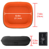 Geekria Shield Headphones Case Compatible with Sony WH-CH710, WH-XB910N, WH-1000XM5, WH-1000XM4, WH-ULT900N Case, Replacement Hard Shell Travel Carrying Bag with Cable Storage (Dark Grey)