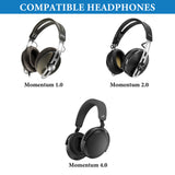 Geekria Audio Cable Compatible with Sennheiser Momentum 4/3/2, HD1 On-Ear, HD 400S, HD4.50SE, HD4.50, HD350BT Headphones, 3.5mm to 2.5mm Replacement Cord (4 ft / 1.2m)