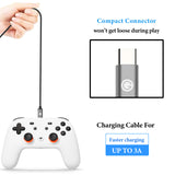 Geekria 10ft/300cm USB Gamepad Charging Cable, Compatible with Google Stadia, PS5, Xbox Series X|S, Nintendo Switch, Fast Charging up to 3A