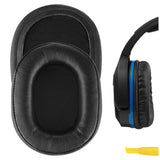 Geekria QuickFit Replacement Ear Pads for Turtle Beach Ear Force Stealth 700, 450, 420X, 600, 500P, Ear Force XO SEVEN Gaming Headphones Ear Cushions, Ear Cups Cover Repair Parts (Black)