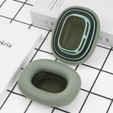 Geekria Comfort Mesh Fabric Replacement Ear Pads Compatible with Apple AirPods MAX (A2096), AirPods MAX2 (A3184) Headphones, Ear Cushions (Green)