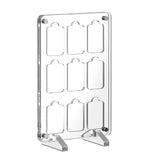 Geekria Game Card Case Compatible with Nintendo Switch NS, NX, 9 Cartridge Slots Holder, Transparent Acrylic Storage Box