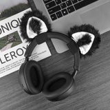 Geekria NOVA Headphone Beam Strap+Cat Ears Attachment Compatible with Bose, Sony, Skullcandy, Beats, Marshall Headphones, Easy DIY Installation, Comfortable & Stylish (Black / Black+White)