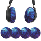 Geekria 2 Pairs Flex Fabric Headphones Ear Covers - Product Safety Certified - Washable & Stretchable Earcup Protectors for On-Ear Headsets, Sweat Pads for Gym, Meeting (Size S/ Diamond)