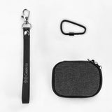 Geekria Earbuds Carrying Pouch Compatible with Beats Solo Buds, Studio Buds+, Replacement Protective Travel Case with Cable Storage, Portable Earphones Organizer Bag (Dark Grey)